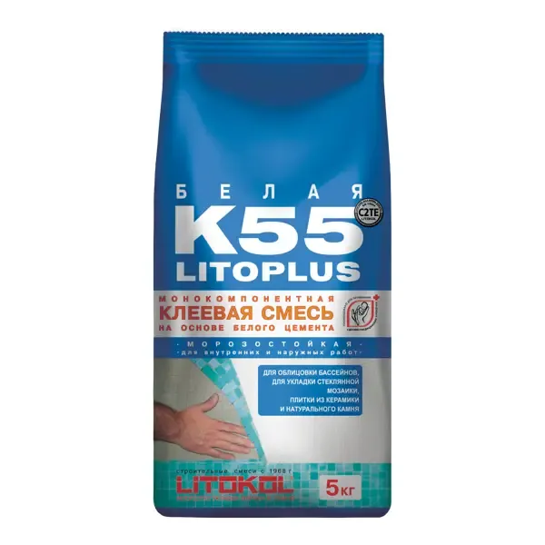 Клей для мозаики Litokol LitoPlus K55 5 кг LITOKOL