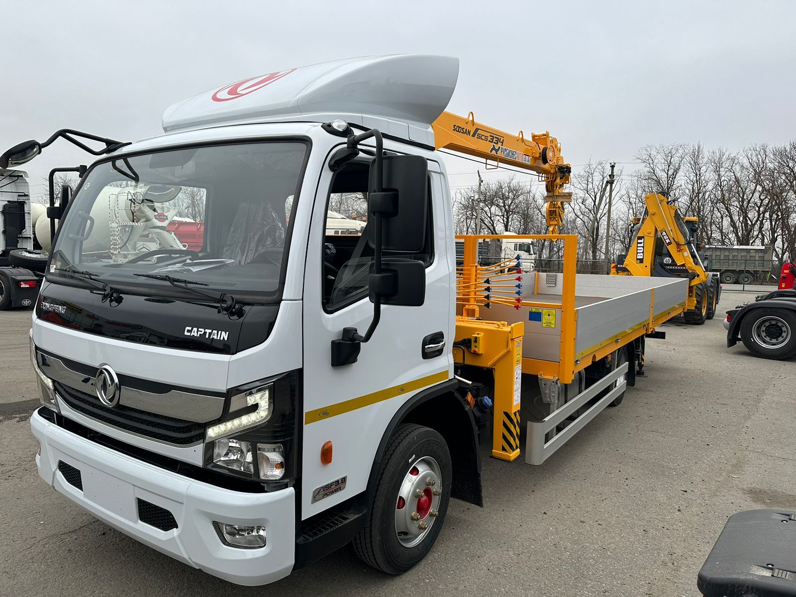 Кран Манипулятор DONGFENG C80L + Soosan 334 борт алюминий 6200 + доп.  опоры, цена в Ростове-на-Дону от компании «Авто-Техника»