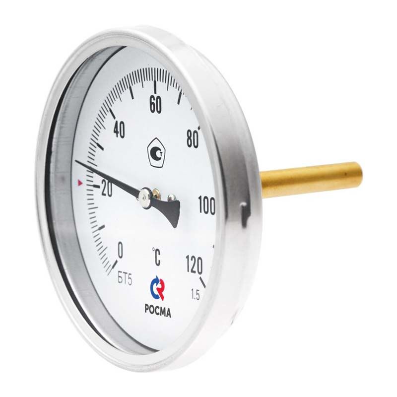 Термометр биметаллический БТ-51.211(0-120С)G1/2.250.1,5