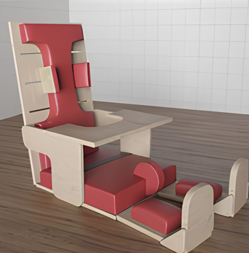 Сиденье для ребенка с ОВЗ, размеры 48х90х65 см
