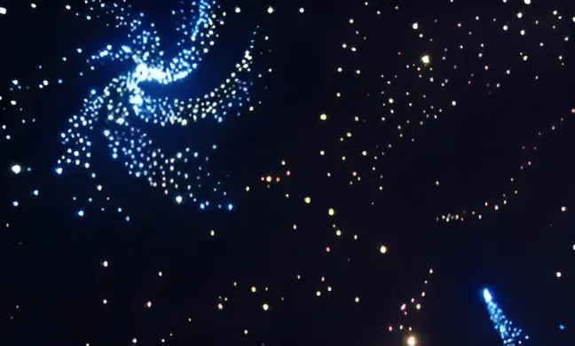 Ковер напольный, настенный фибероптический Звездное Небо, размеры 1,45х1,45 м, 320 звезд