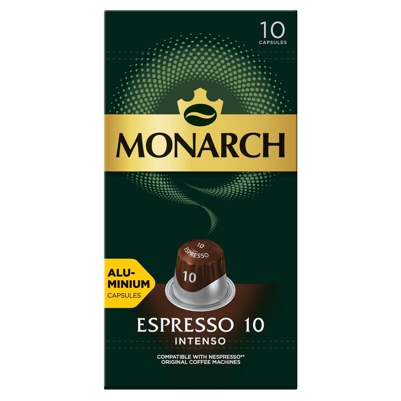 Кофе в капсулах для кофемашин Monarch Espresso 10 Intenso (10 штук в упаковке)