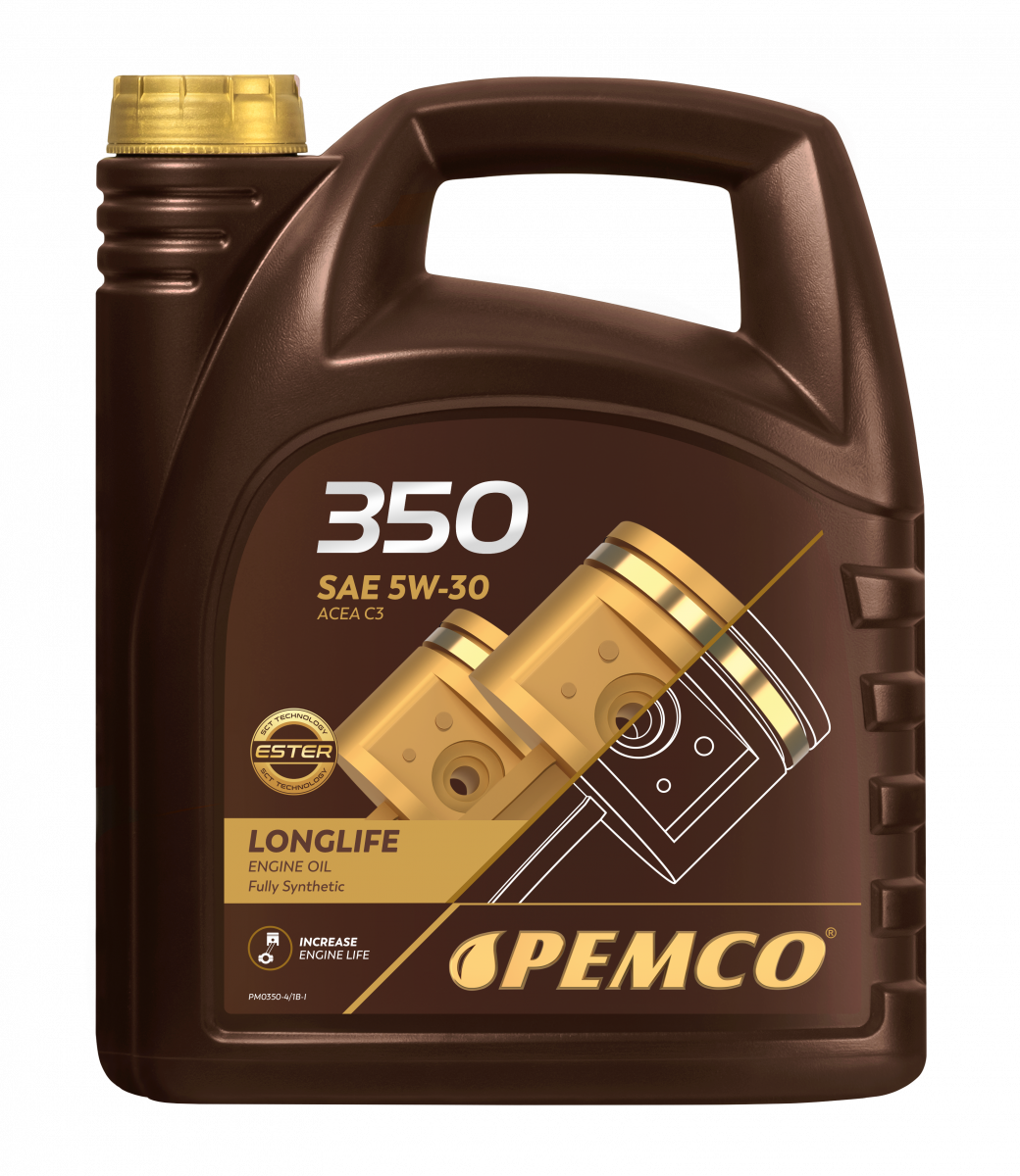 Моторное масло PEMCO 350 5W-30 SN синтетическое, 4л (PM0350-4)