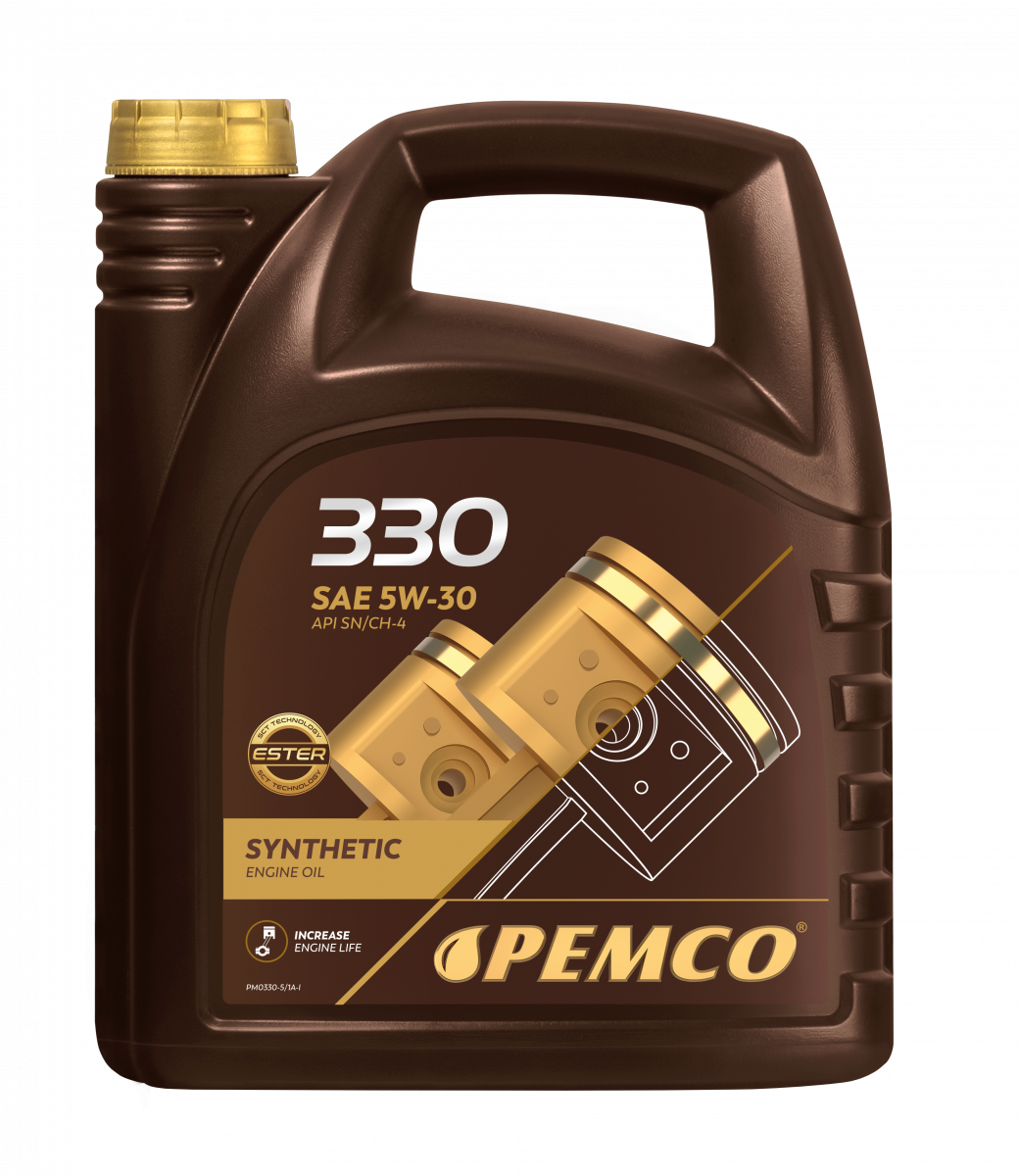 Моторное масло PEMCO 330 5W-30 SN/CH-4 синтетическое, 5л (PM0330-5)