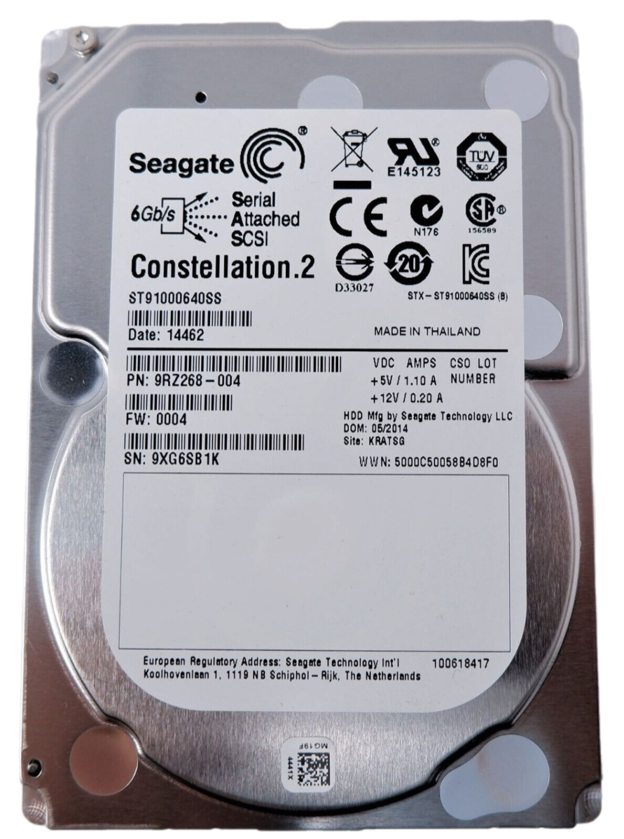 Жесткий диск Seagate 1TB 6G 7.2K MDL SATA 64MB 2.5 ST91000640NS