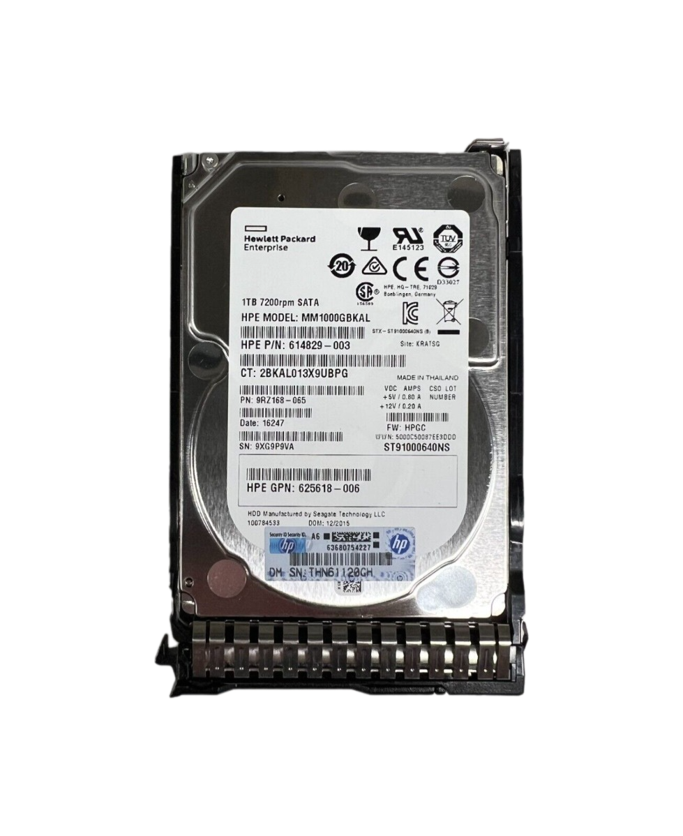 Жесткий диск серверный HP 1 ТБ 6G SATA 7.2K rpm SFF 2.5-inch for gen8/gen9/gen10 655710-B21 HDD 656108-001 832510-001