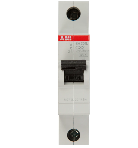 Автоматический выключатель 1пол 32A, Серия SH201, 4,5кА, АВВ ABB