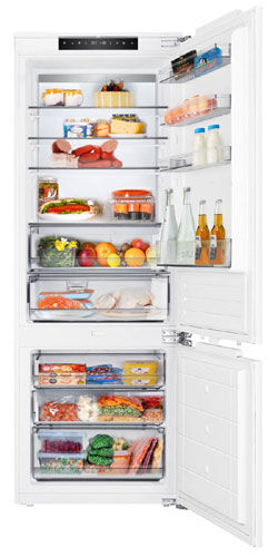 Встраиваемый двухкамерный холодильник ZUGEL ZRI2070FNF