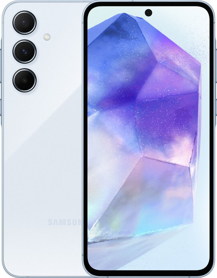 Смартфон Samsung Galaxy A55 5G 8Gb/128Gb Android голубой (SM-A556ELBACAU)