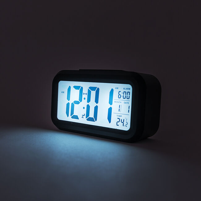 Электронные часы EC-137B Сигнал, будильник, термометр, подсветка дисплея, бат. 3*AAA 4