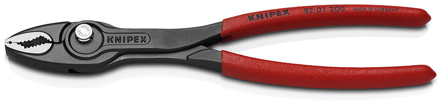 Клещи с фронтальным и боковым захватами TwinGrip, зев 4-22 мм, длина 200 мм, обливные ручки Knipex KN-8201200