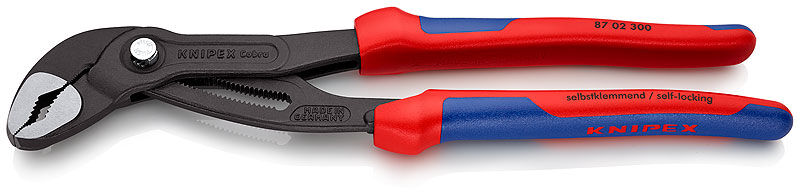Клещи переставные COBRA, зев 70 мм, длина 300 мм, фосфатированные, 2-комп ручки Knipex KN-8702300