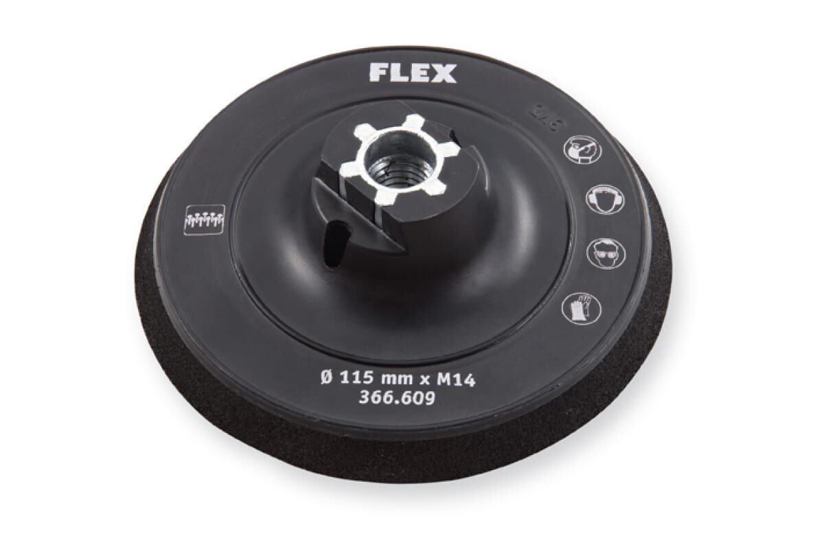 Тарельчатый шлифовальный круг Flex с креплением шлифовальных средств на "липучке" 115, Bowl 366609