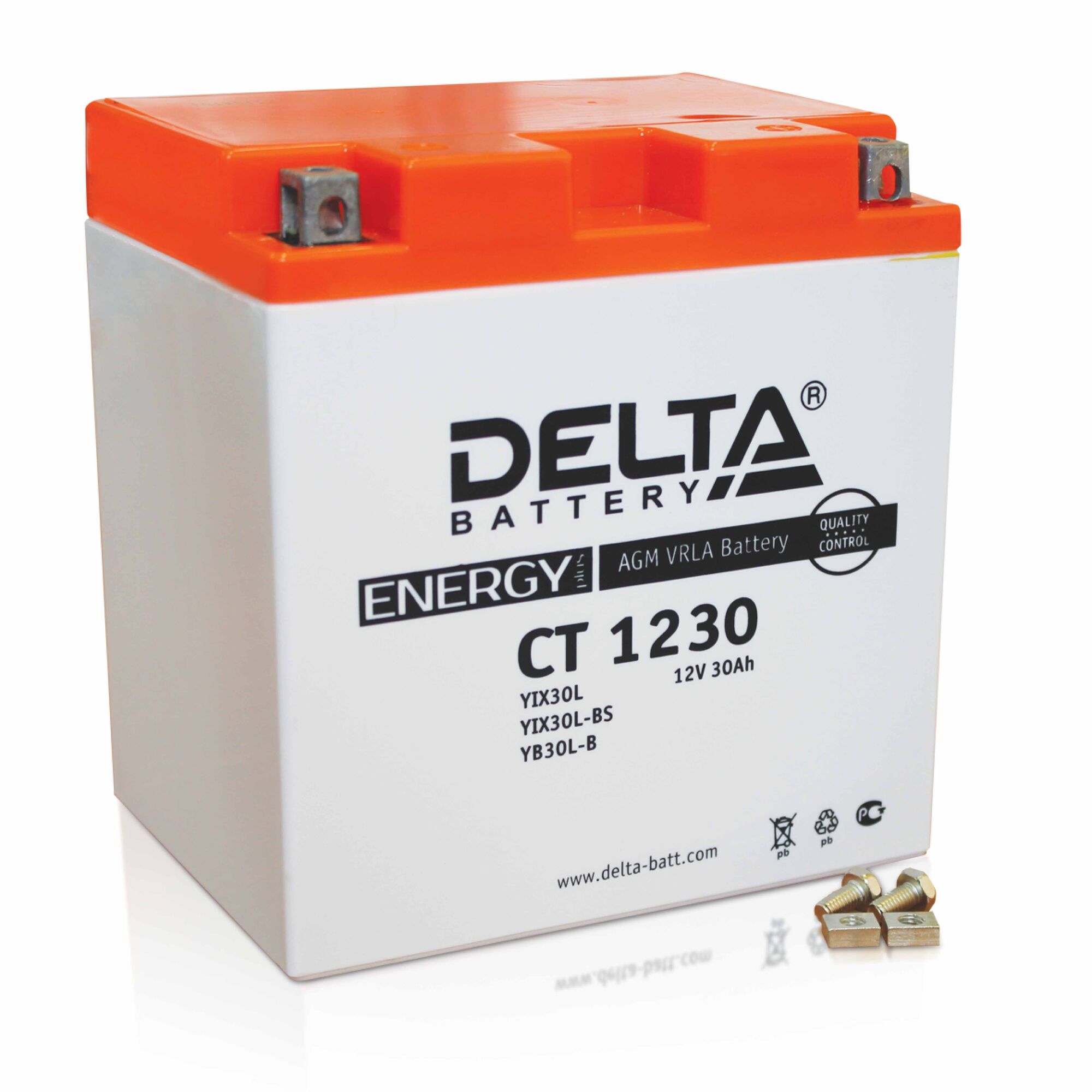 Аккумулятор Delta CT 1230 YIX30L, YB30L-B, YIX30L-BS
