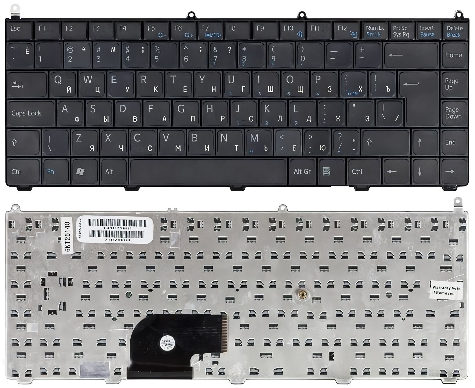 Клавиатура для ноутбука Sony VGN-AR VGN-FE черная p/n: KFRSBE107A, KFRSBJ040A 147963021, 147977851
