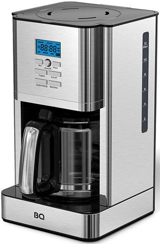 Капельная кофеварка BQ CM1004, стальной-черный CM1004 стальной-черный