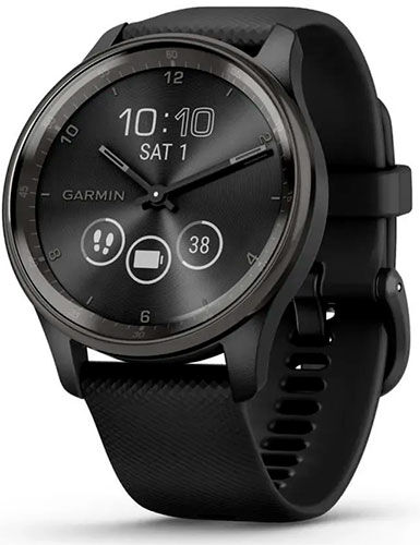 Спортивные часы Garmin Vivomove Trend Black Silicone (010-02665-00)