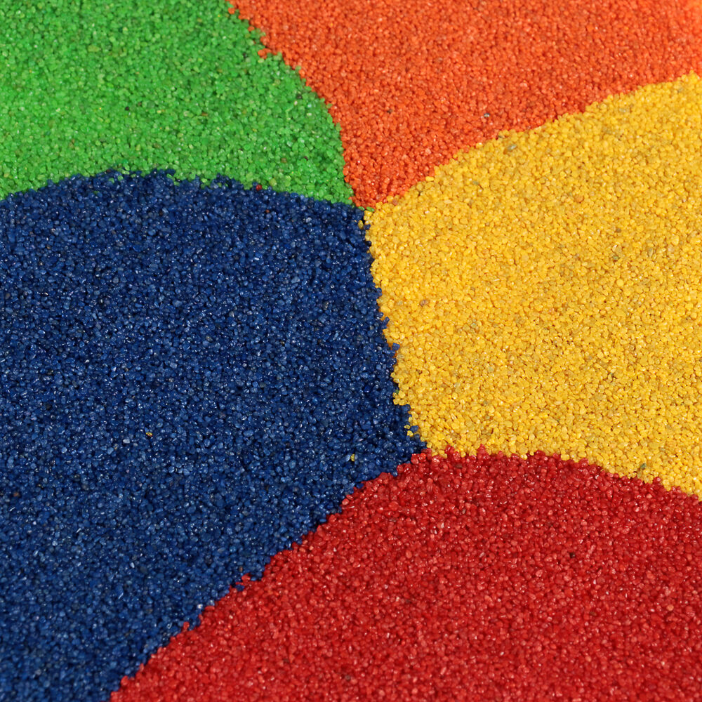INBLOOM Песок декоративный цветной 1кг, 5 цветов, пакет 4