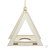INBLOOM Подставка для кашпо подвесная Треугольник 20х20х14см, веревка 1.5м, дерево #3