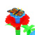 INBLOOM Детский набор строительных блоков "Садовые цветочки" 48 деталей, контейнер для хранения, PP #5