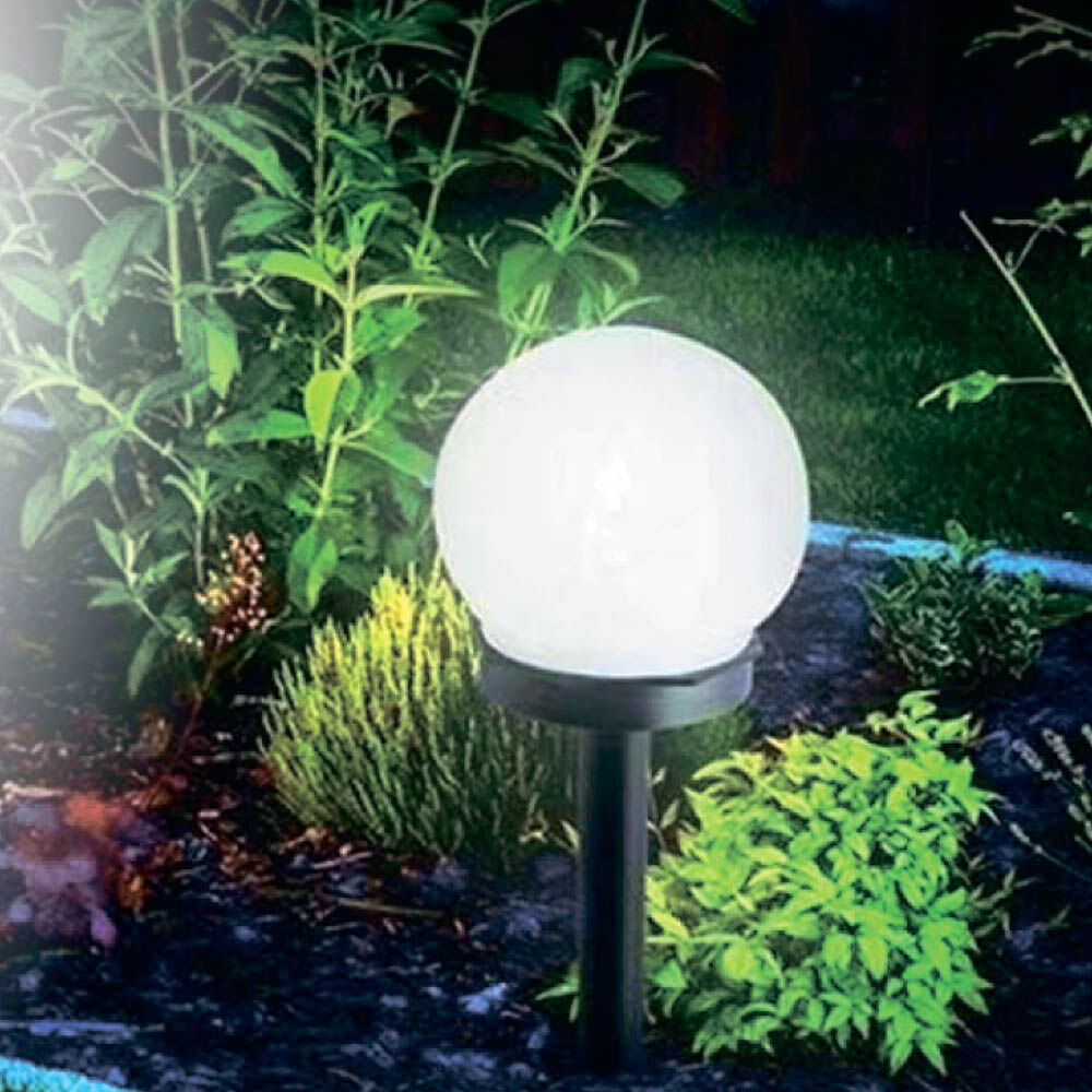 INBLOOM Фонарь садовый шар на солнечной батарее 10х10х34 см, 1,2 Вт NI-MH 1,2V/40 Мач, IP42, пластик 6