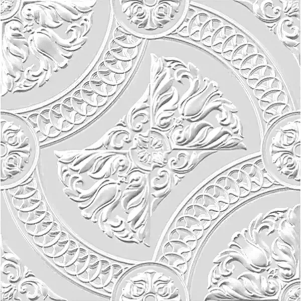 Декоративная плита для потолка Format Рапсодия DITP-0RPSDY-WH-0026, 50x50 см