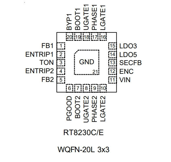 Микросхема RT8230CGQW 2D= Richtek