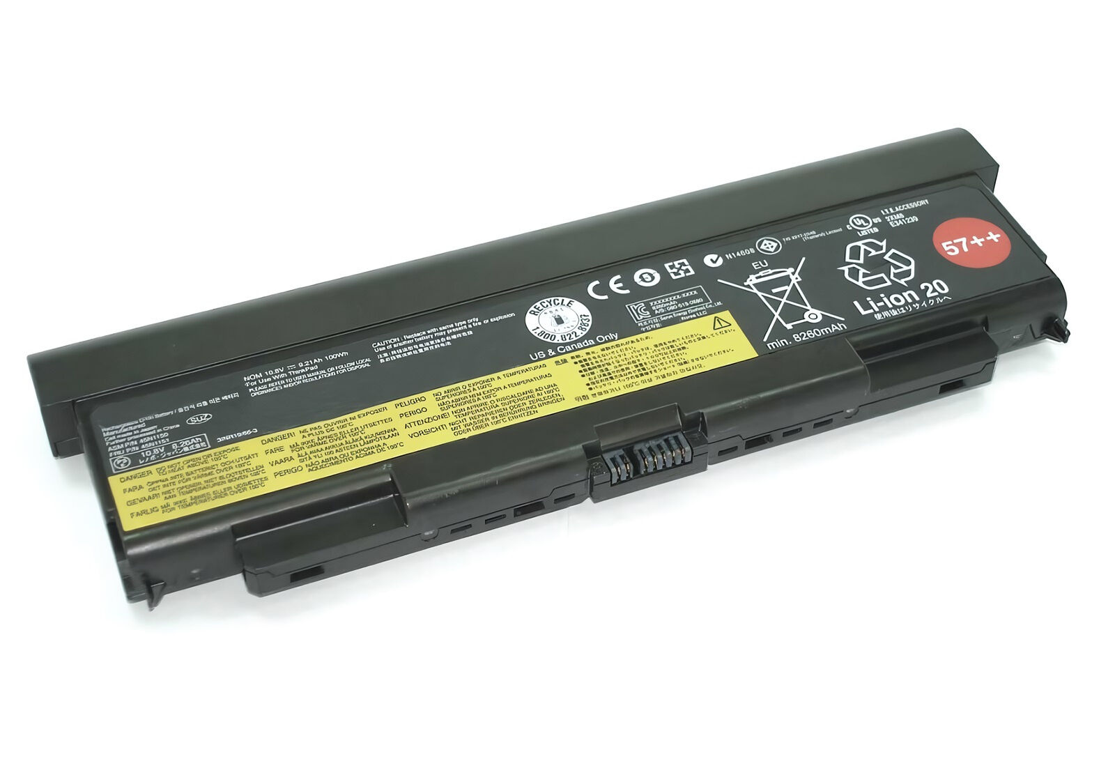 Аккумулятор для Lenovo ThinkPad T440p 57++ ORG (10.8V 8960mAh) p/n: 0C52863, 0C52864, 45N1151