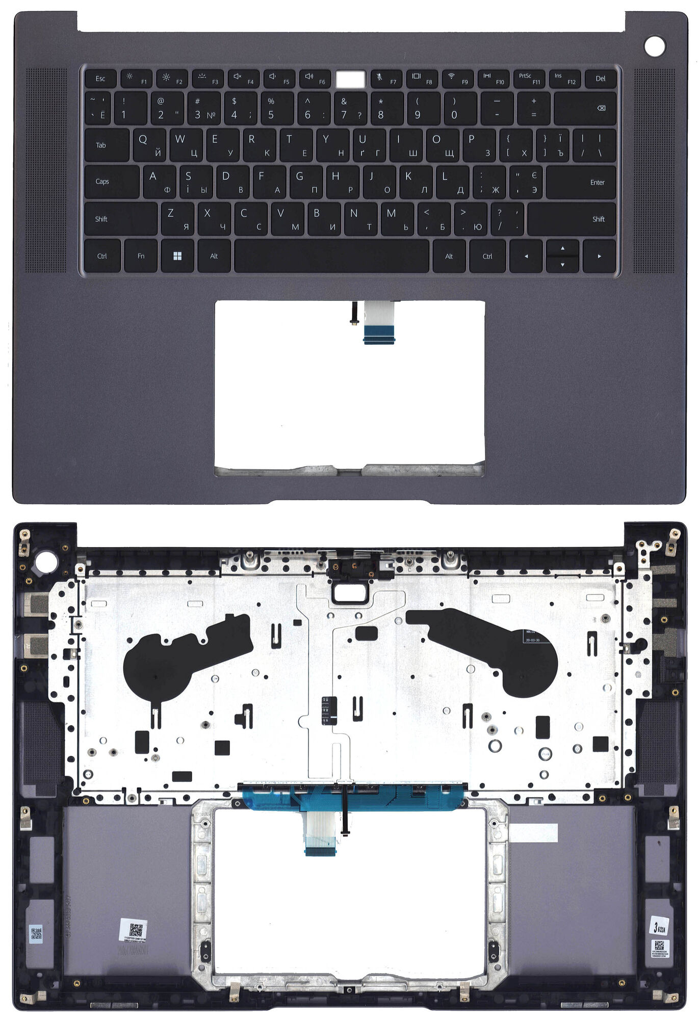 Клавиатура для Huawei MateBook 16 Grey TopCase p/n: Honor