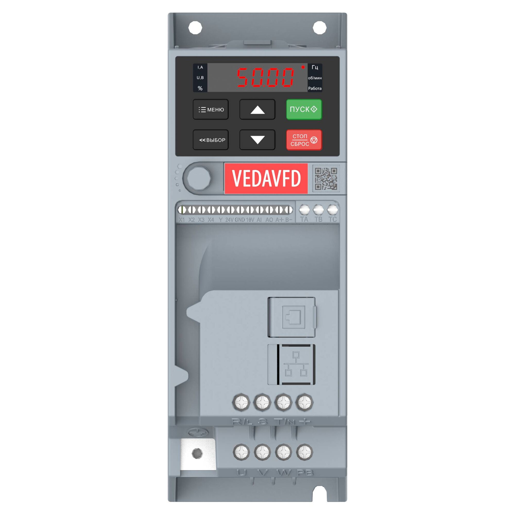 Преобразователь частотный VEDA Drive VF-51 0,75 кВт (220В,1 фаза) ABA00002 ABA00002 VEDA MC