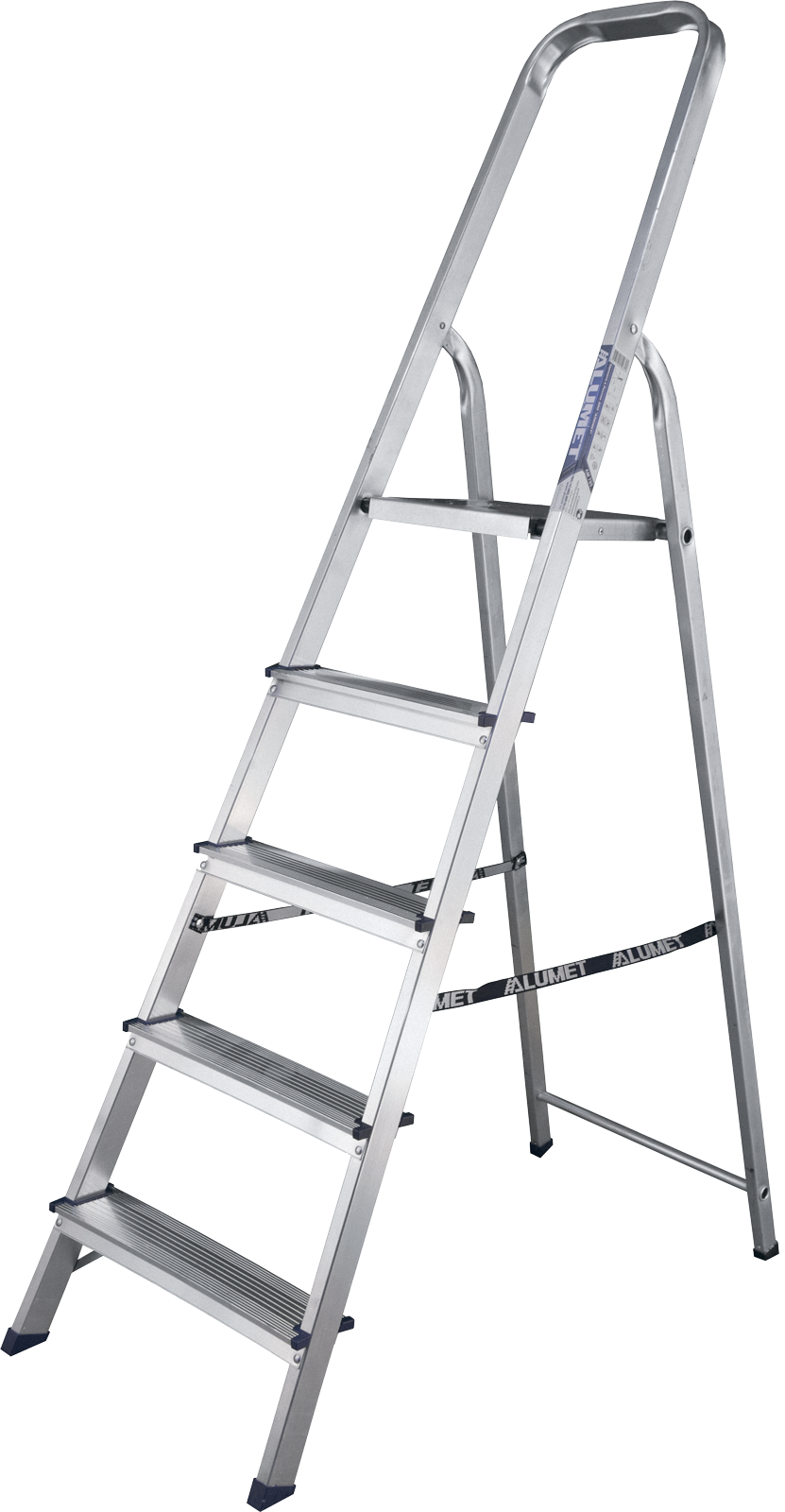 Лестница (Стремянка) алюминевая матовая 5 ступеней 103 см Алюмет