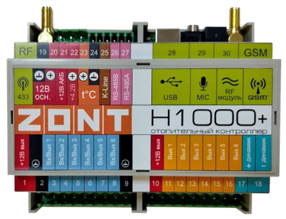 Универсальный контроллер ZONT H1000+ Универсальный контроллер H1000+