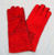 Перчатки Краги спилковые "ТРЭК" красные (фиолетовая подкладка) #1