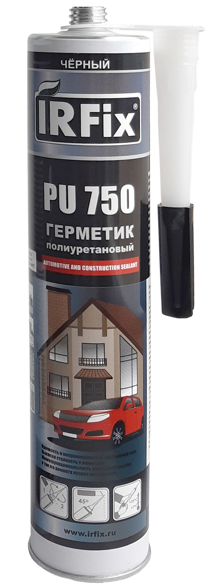 Герметик IRFIX PU-750 полиуретан. 300 мл ЧЕРНЫЙ