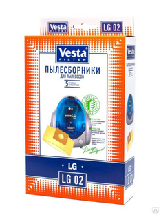 Комплект пылесборников VESTA LG02 LG 5 шт. бумажные Vesta filter 36225 #1