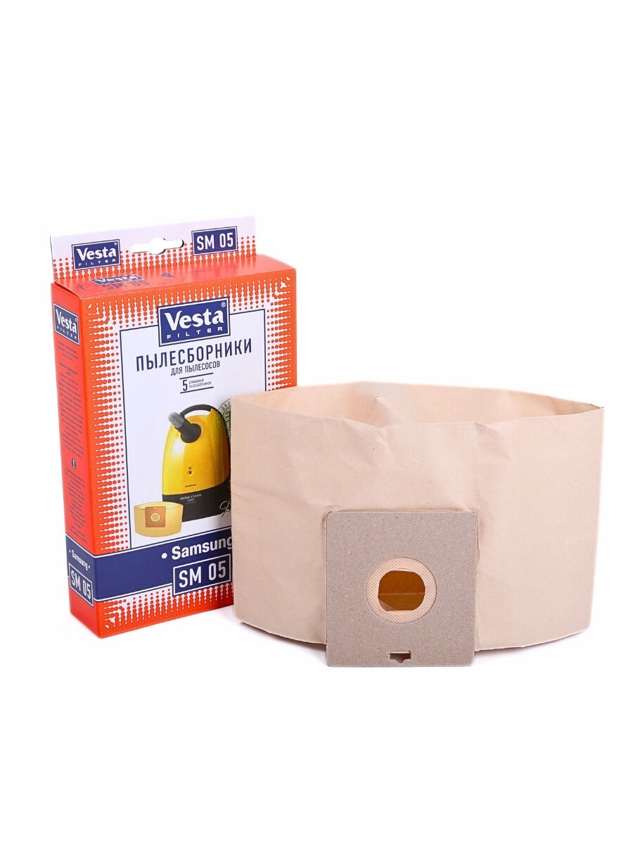 Комплект пылесборников VESTA SM05 SAMSUNG 5 шт. бумажные Vesta filter 36228 7