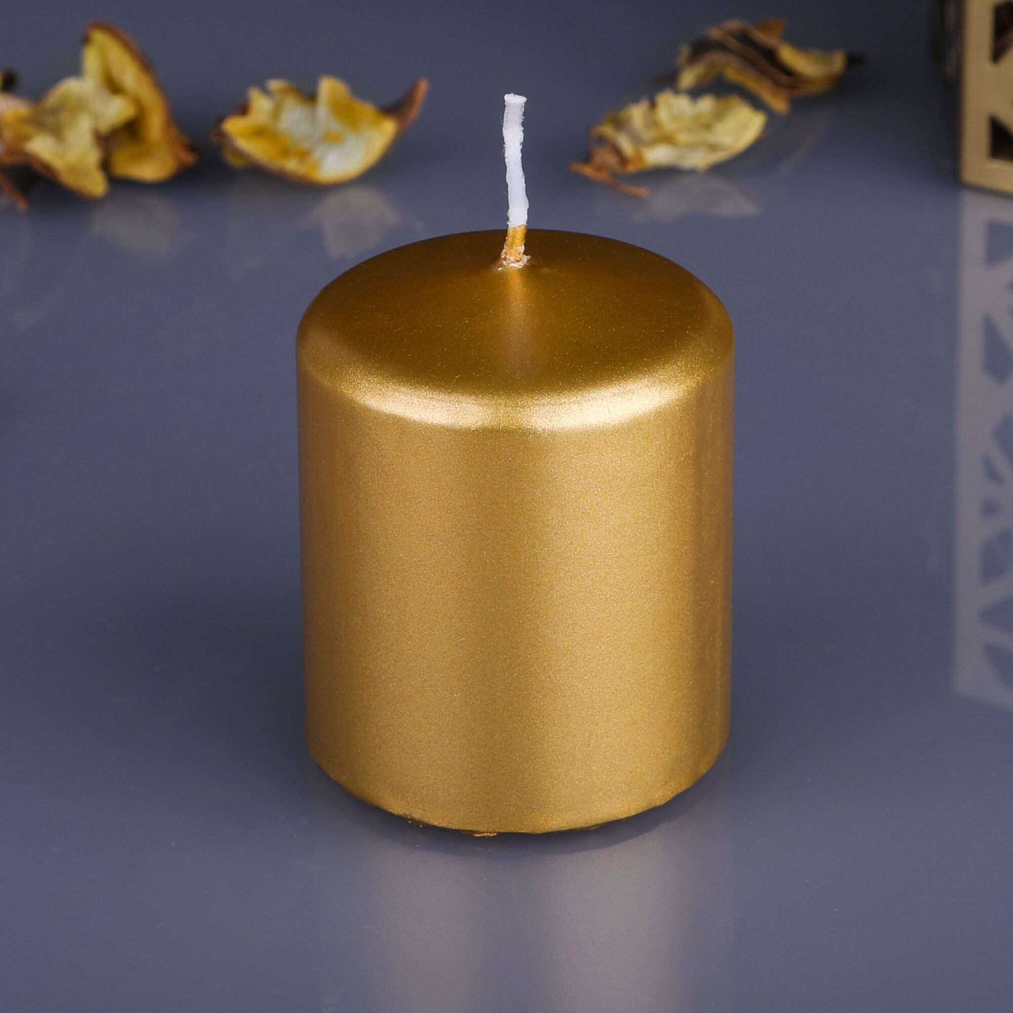 Свеча пеньковая Золотая, 5 см Омский Свечной 77740