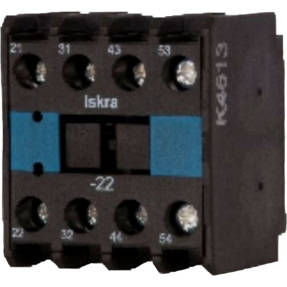Блок-контакт для контакторов серии KNL9-KNL18 iskra NDL2-02
