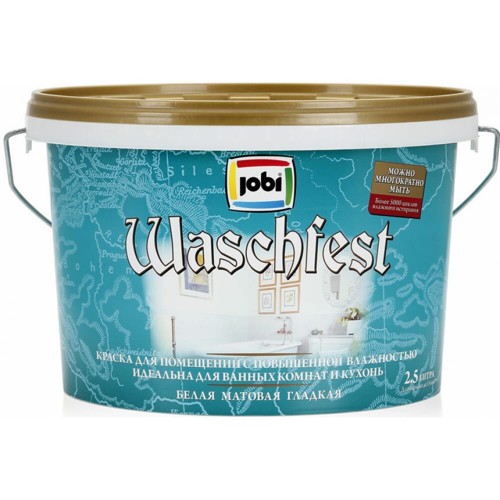 Краска для кухонь и ванных комнат JOBI WASCHFEST