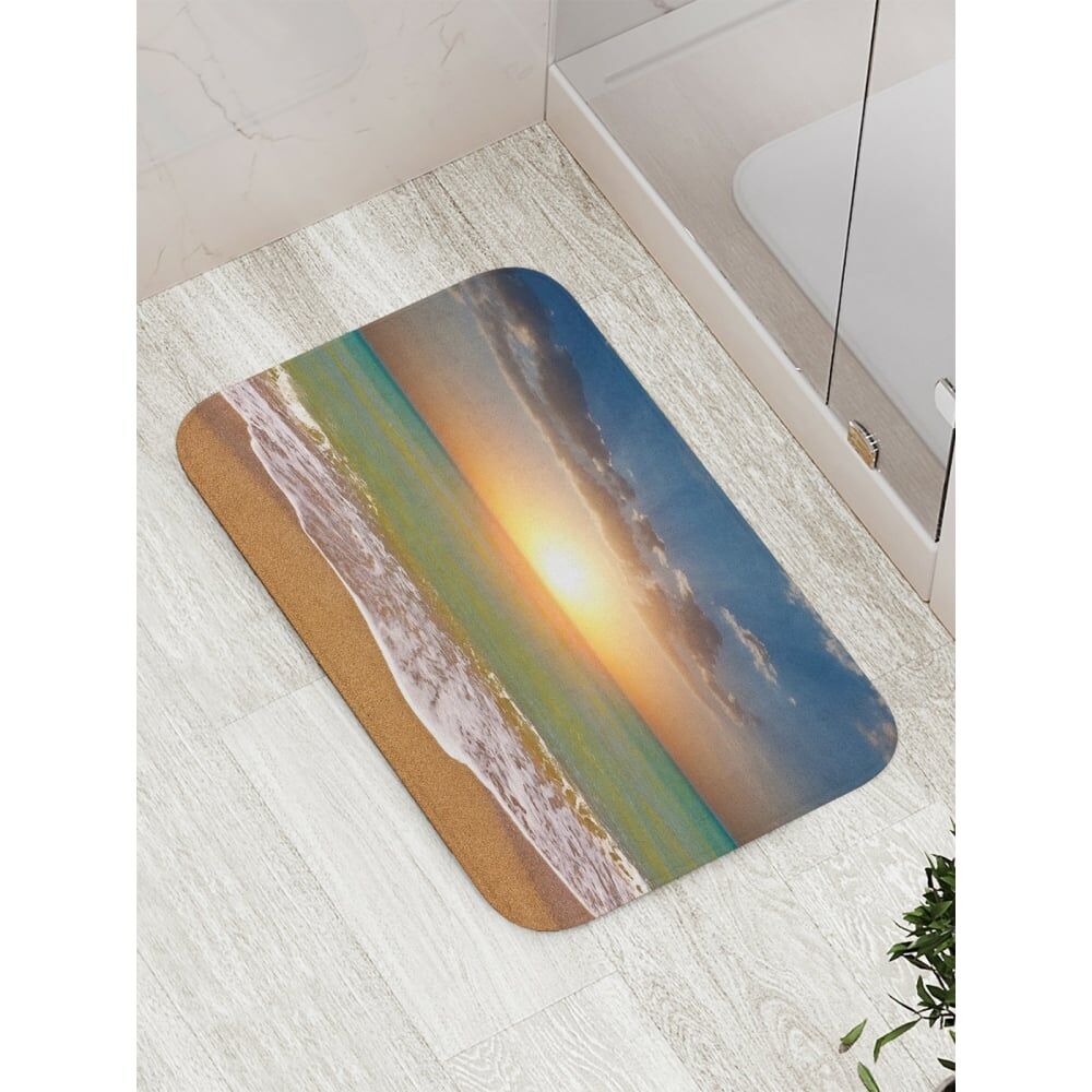 Противоскользящий коврик для ванной, сауны, бассейна JOYARTY Оранжевый закат