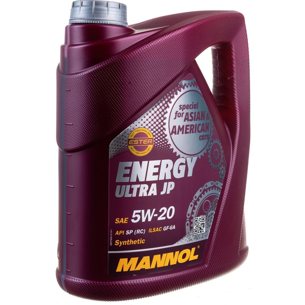 Синтетическое моторное масло MANNOL ENERGY ULTRA JP 5W20