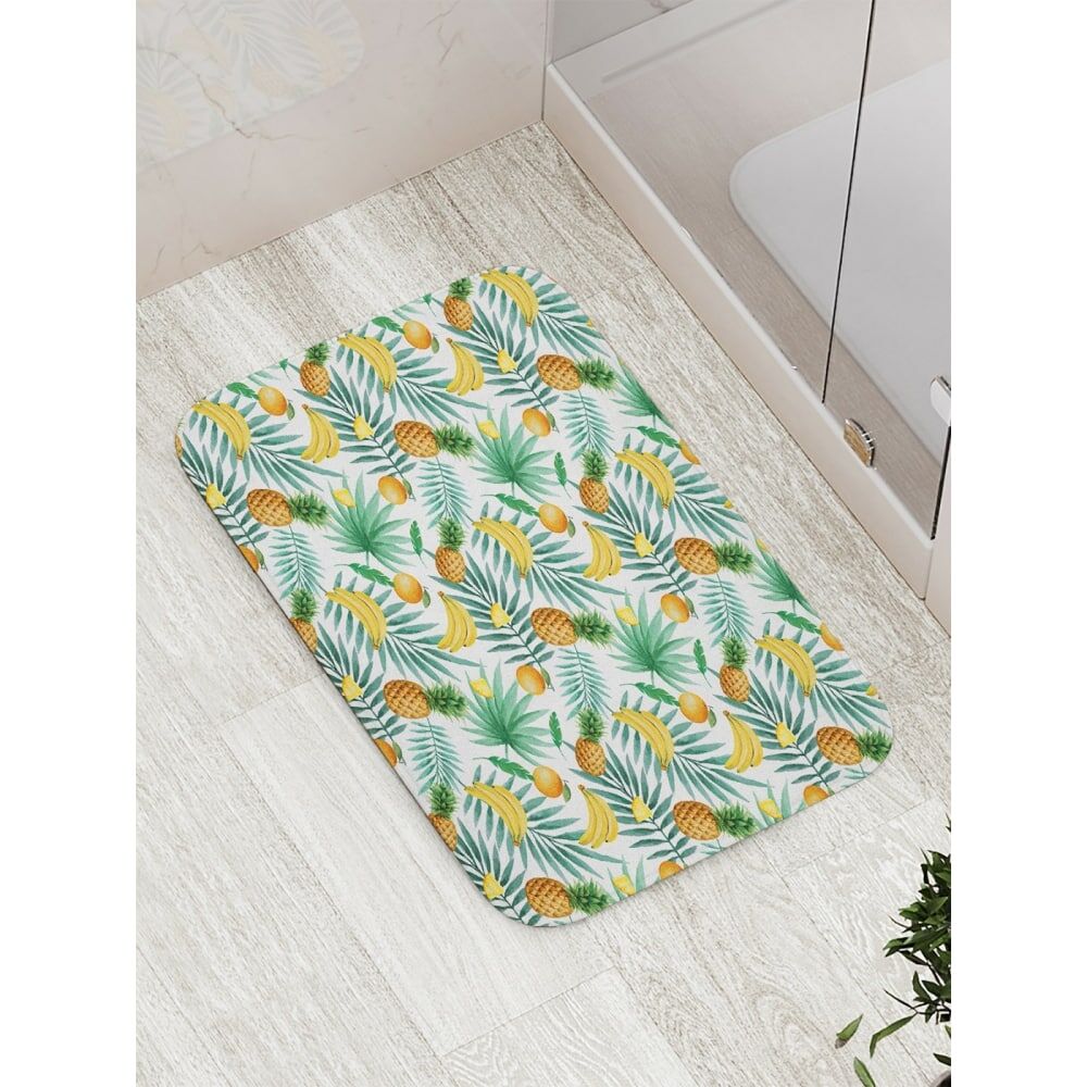 Противоскользящий коврик для ванной, сауны, бассейна JOYARTY Тропические фрукты