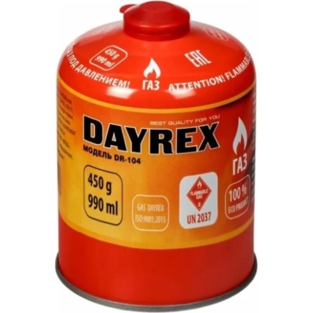 Резьбовой газовый баллон DAYREX 104