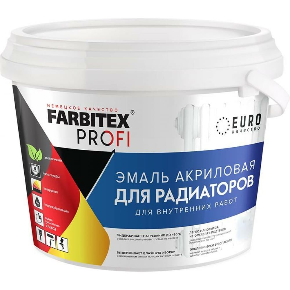 Акриловая эмаль для радиаторов Farbitex 4300009499