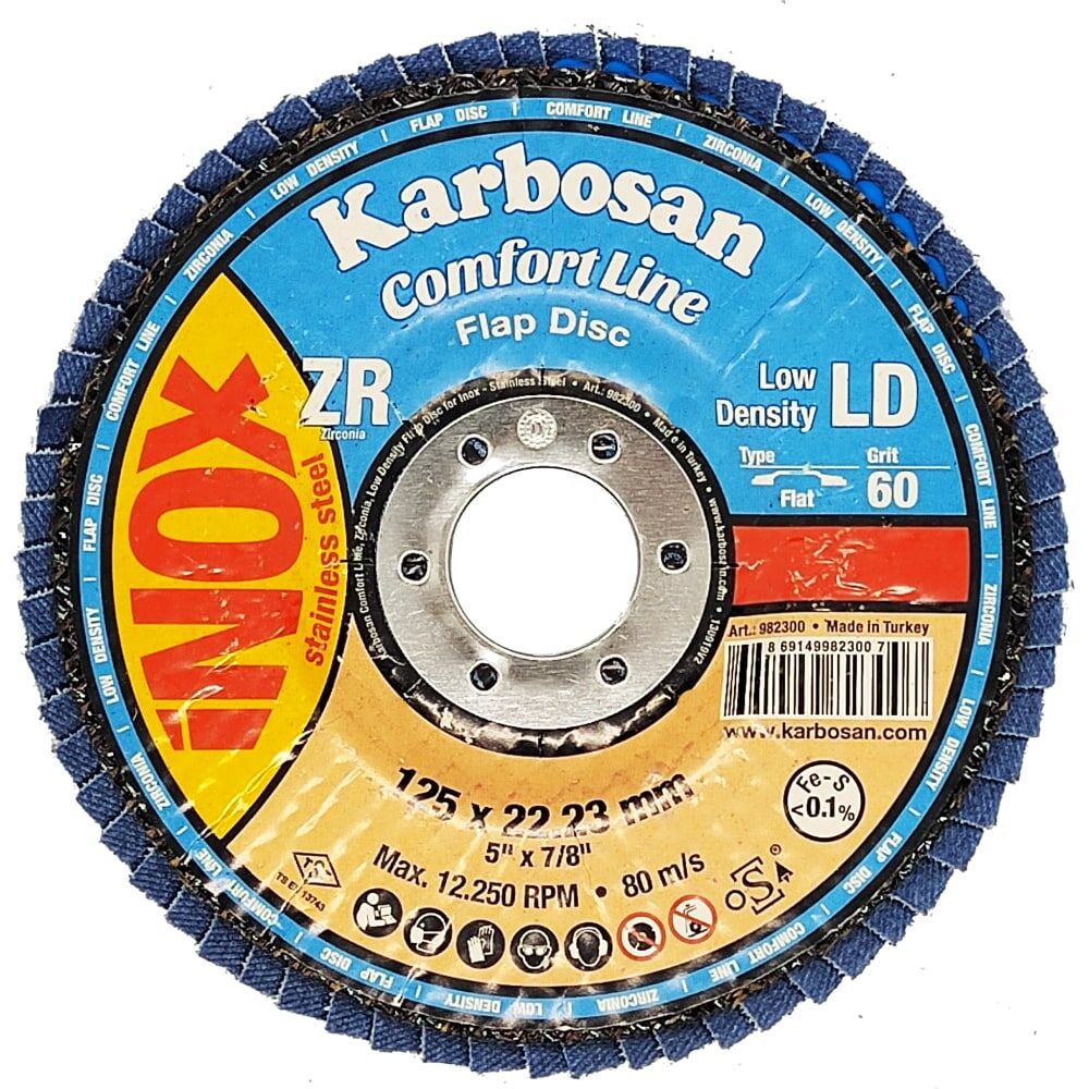Лепестковый диск по нержавеющей стали Karbosan flap