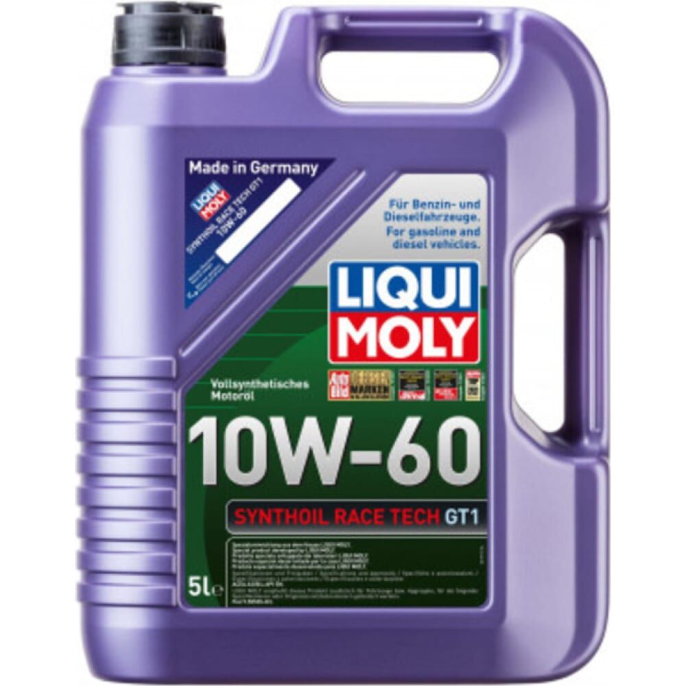 Синтетическое моторное масло LIQUI MOLY Synthoil Race Tech GT1 10W-60, SN, A3/B4